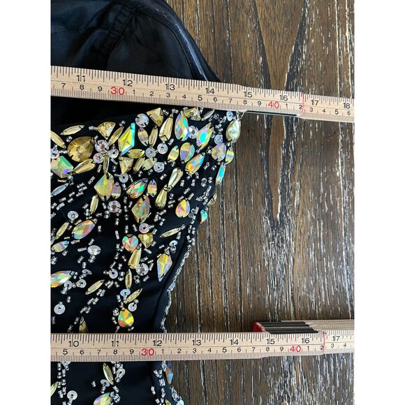 Disney Forever Enchanted Strapless Beaded Cocktail Dress | Size 2 - Picture 10 of 14